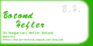 botond hefler business card